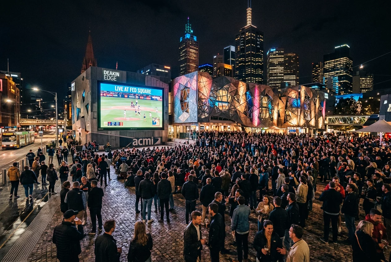 Federation Square Night Venue view 2